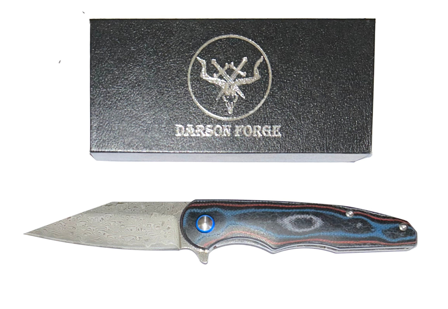 Darson Forge Damascus Folding Knife