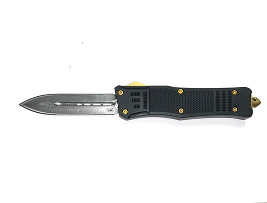 HellCat's Gen 1 Large Black Damascus With Gold Accent