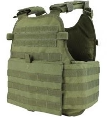 Armor Plate Steel Body Armor Set with Condor MOPC Gen II Carrier