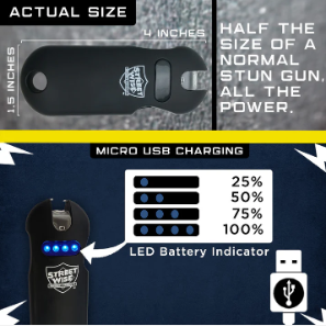 SMART 24,000,000* Keychain Stun Gun