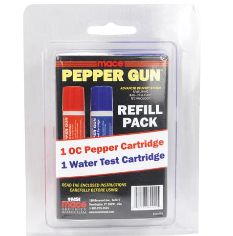 Mace Pepper Gun Dual Pack OC/Water Refill