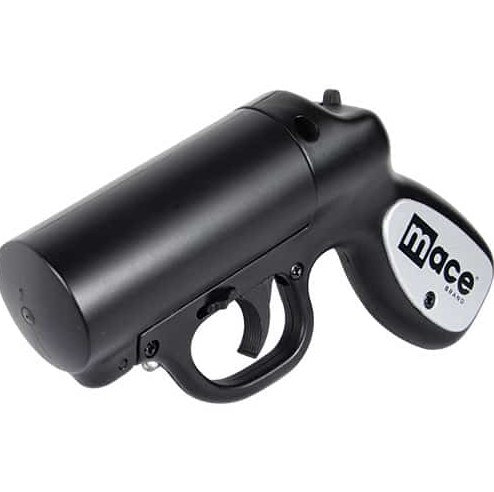 Mace®Pepper Gun with STROBE LED Black