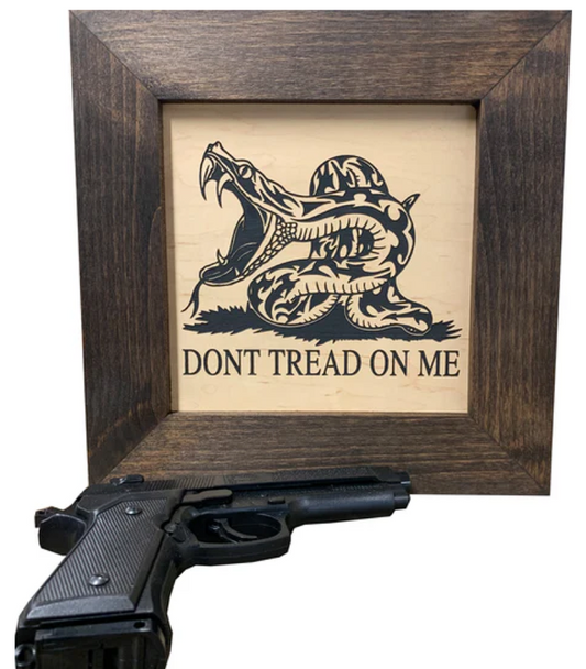 Second Amendment Hidden Gun Safe, 2nd Amendment DONT TREAD ON ME Concealment Shelf