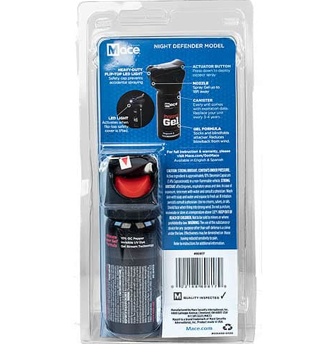 Mace® Pepper Gel Night Defender MK-III With Light