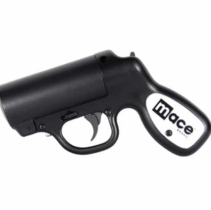 Mace®Pepper Gun with STROBE LED Black