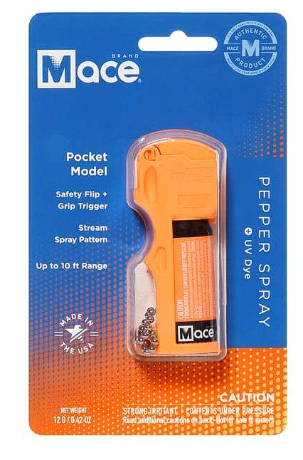 Mace® Pocket Model Pepper Spray - Neon Orange