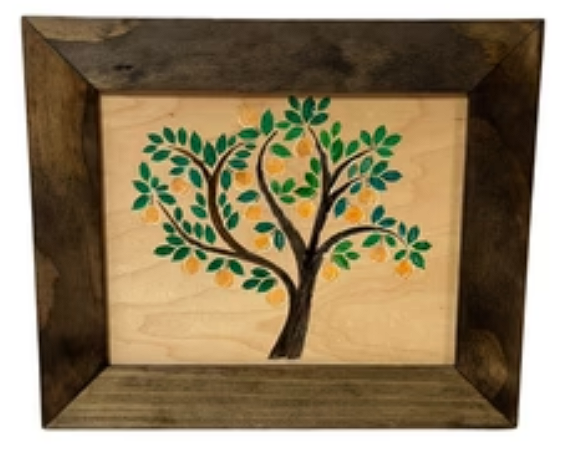 Peach Tree Decorative & Secure Wall-Mounted Gun Cabinet