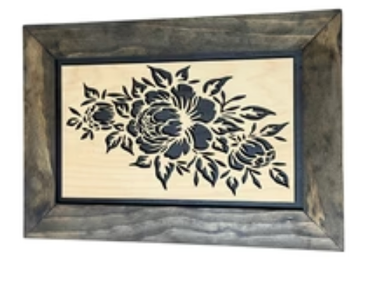 Peony (jacobean) Gun Safe - Wall Mounted Decorative Secure Gun Cabinet