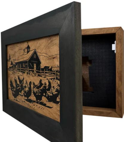 Hidden Gun Storage Cabinet - Chicken Farm