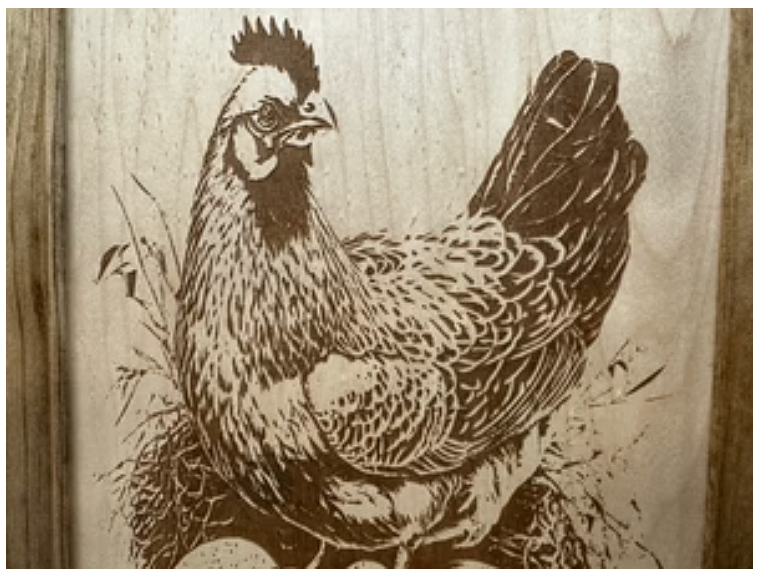 Hidden Gun Safe Chicken and Eggs Farmhouse Scene by Bellewood Designs