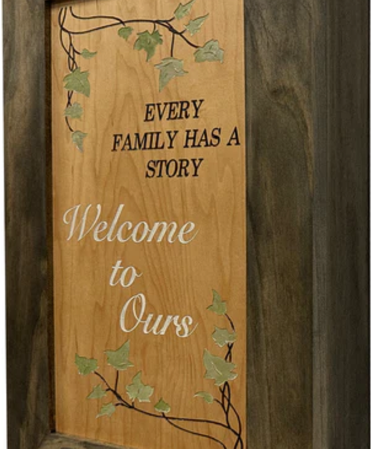 Wooden Gun Safe Wall Mountable Decoration Every Family Has a Story Welcome to Ours …