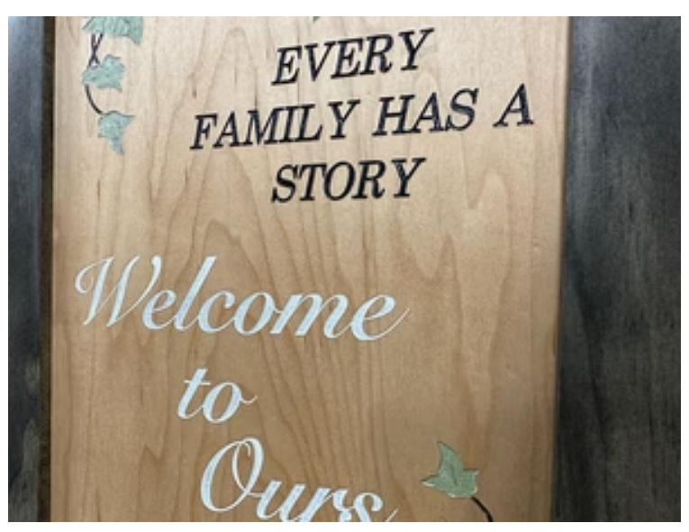 Wooden Gun Safe Wall Mountable Decoration Every Family Has a Story Welcome to Ours …