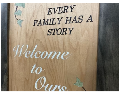 Wooden Gun Safe Wall Mountable Decoration Every Family Has a Story Welcome to Ours …