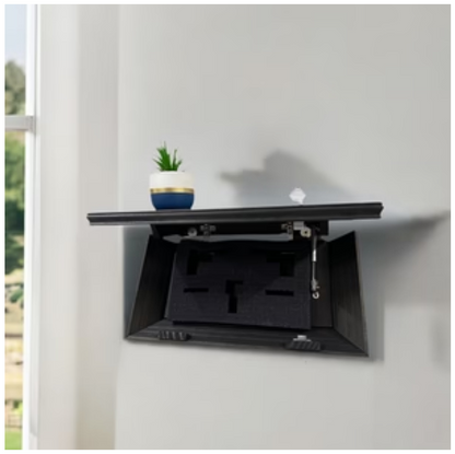 Hidden Gun Storage, Gun Storage Concealment Shelf - Secure Hidden Compartment Storage Shelf Yet Quickly Accessible (Black)