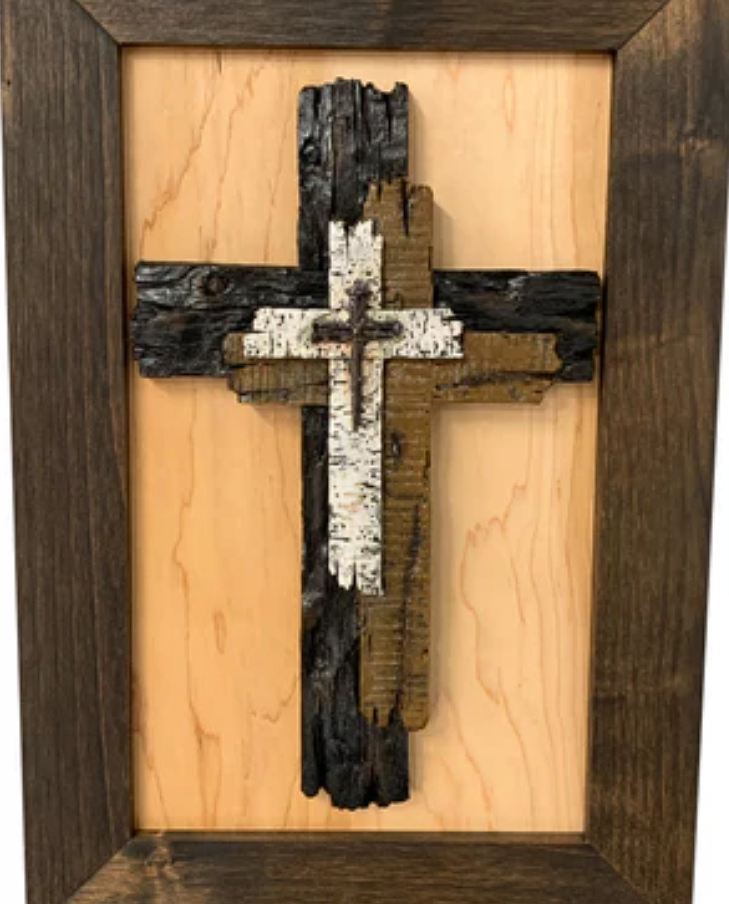 Three Layered Cross Decorative Wall-Mounted Secure Gun Cabinet