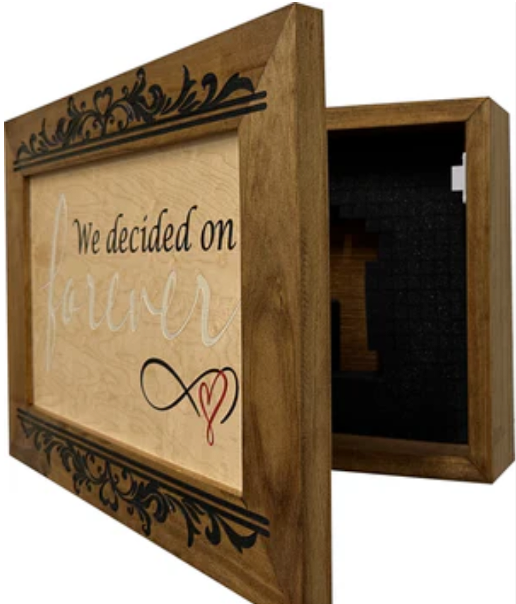 We Decided On Forever Decorative Wall-Mounted Secure Gun Cabinet