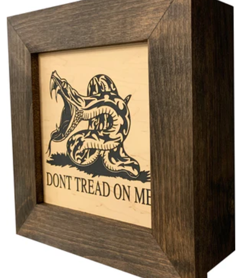 Second Amendment Hidden Gun Safe, 2nd Amendment DONT TREAD ON ME Concealment Shelf