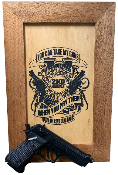 2nd Amendment Take My Guns Hidden Gun Storage Firearm Concealment Wall Decor