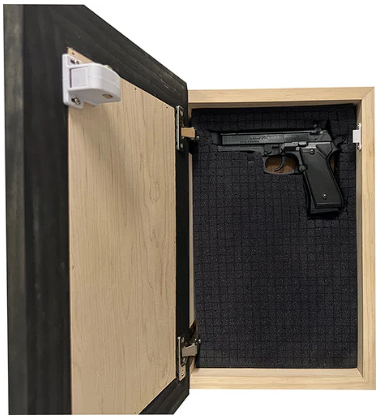 Hidden Gun Storage Tree Roots Silhouette Concealment Shelf