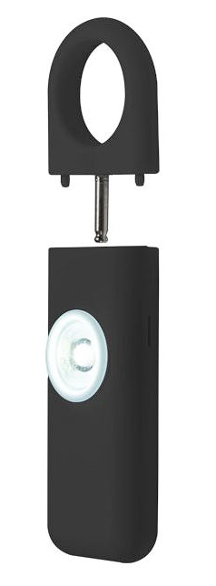 Personal Panic Alarm 130dB and Strobe Black