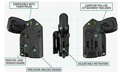 Blade-Tech Kydex Outside-The-Waistband Holster for TASER Pulse 2