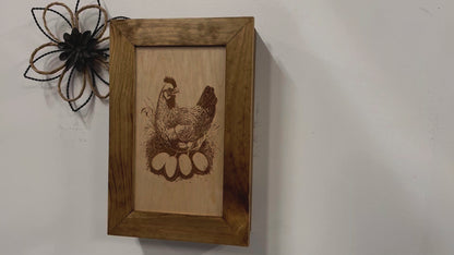 Hidden Gun Safe Chicken and Eggs Farmhouse Scene by Bellewood Designs