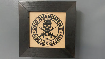 Second Amendment Hidden Gun Safe, 2nd Amendment Skull Concealment Shelf