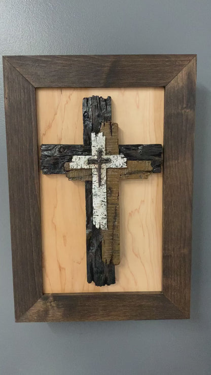 Three Layered Cross Decorative Wall-Mounted Secure Gun Cabinet